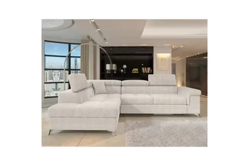 Hörnsoffa Eltap Eridano 275x202x88 cm - Amore 01, Vit, Vänster - Möbler - Soffa - Bäddsoffa