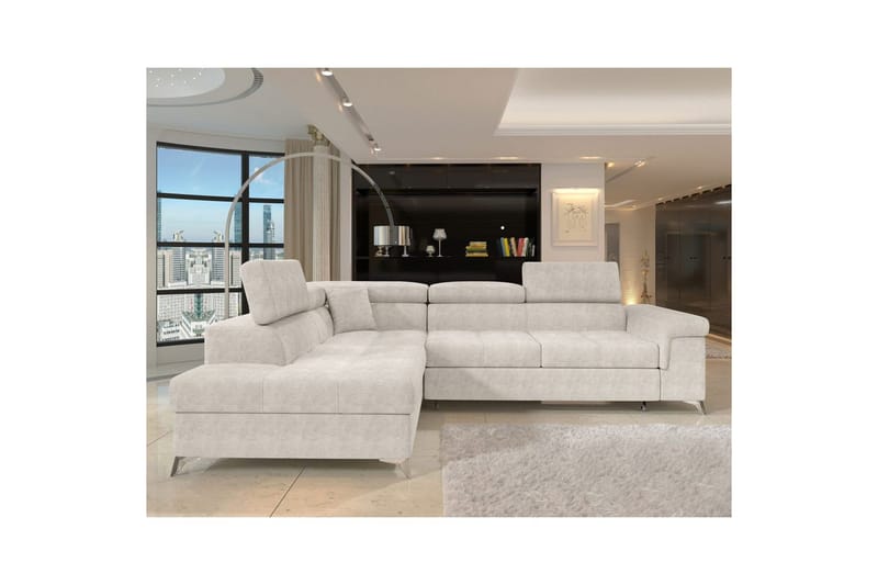 Hörnsoffa Eltap Eridano 275x202x88 cm - Amore 01, Vit, Vänster - Möbler - Soffa - Bäddsoffa