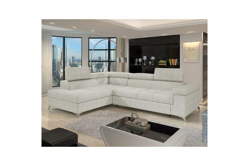 Hörnsoffa Eltap Eridano 275x202x88 cm - Amore 01, Vit, Vänster - Möbler - Soffa - Bäddsoffa