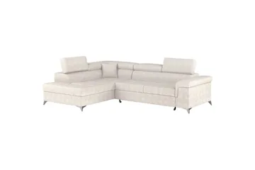 Hörnsoffa Eltap Eridano 275x202x88 cm - Amore 01, Vit, Vänster - Möbler - Soffa - Bäddsoffa