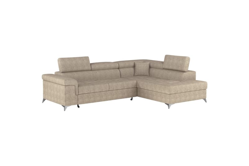 Hörnsoffa Eltap Eridano 275x202x88 cm - Amore 18, Beige, Höger - Möbler - Soffa - Bäddsoffa