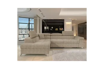 Hörnsoffa Eltap Eridano 275x202x88 cm - Amore 18, Beige, Vänster - Möbler - Soffa - Bäddsoffa