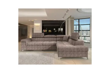 Hörnsoffa Eltap Eridano 275x202x88 cm - Amore 20, Mörk Beige, Höger - Möbler - Soffa - Bäddsoffa