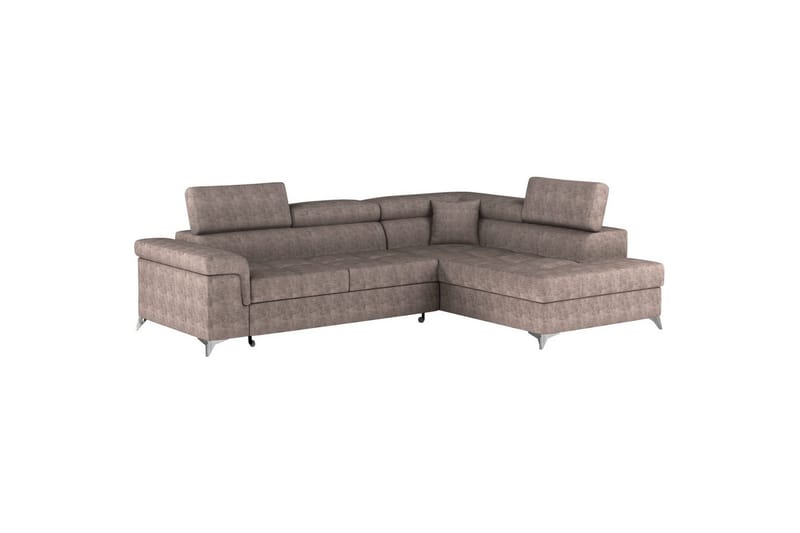 Hörnsoffa Eltap Eridano 275x202x88 cm - Amore 20, Mörk Beige, Höger - Möbler - Soffa - Bäddsoffa