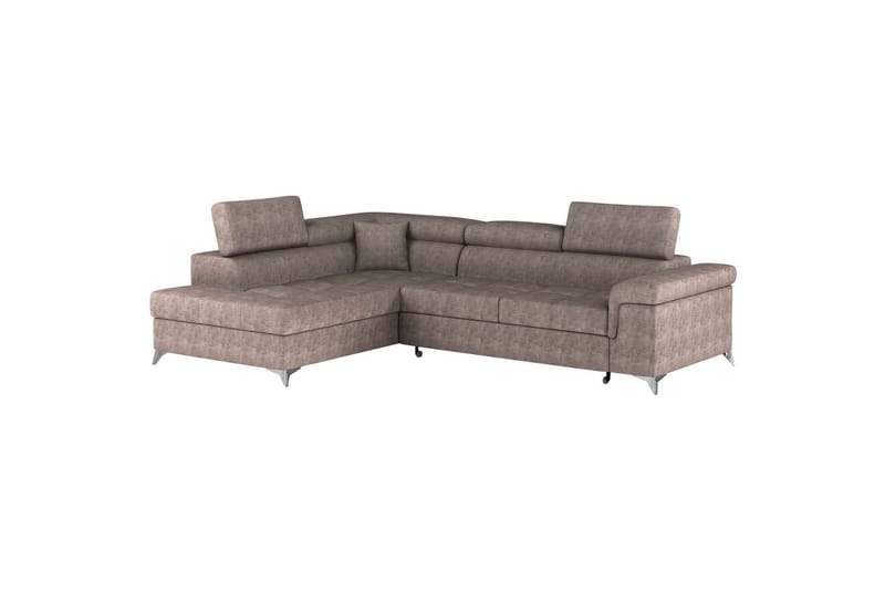 Hörnsoffa Eltap Eridano 275x202x88 cm - Amore 20, Mörk Beige, Vänster - Möbler - Soffa - Bäddsoffa