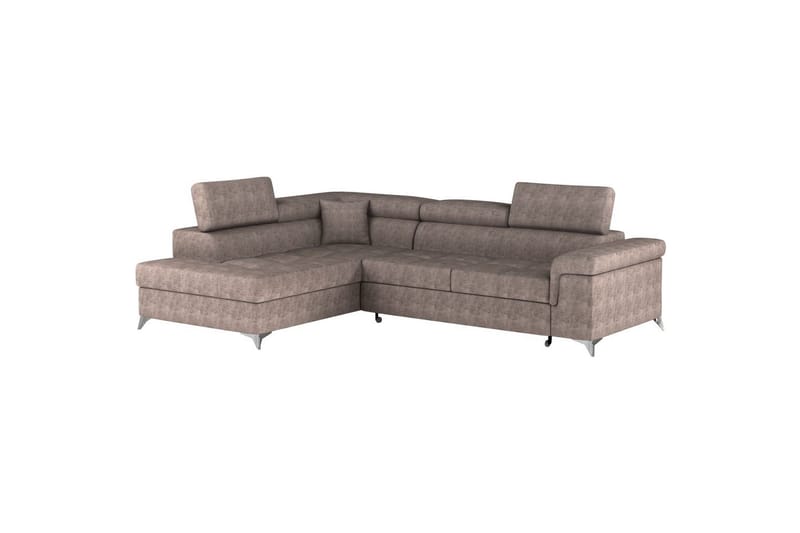 Hörnsoffa Eltap Eridano 275x202x88 cm - Amore 20, Mörk Beige, Vänster - Möbler - Soffa - Bäddsoffa