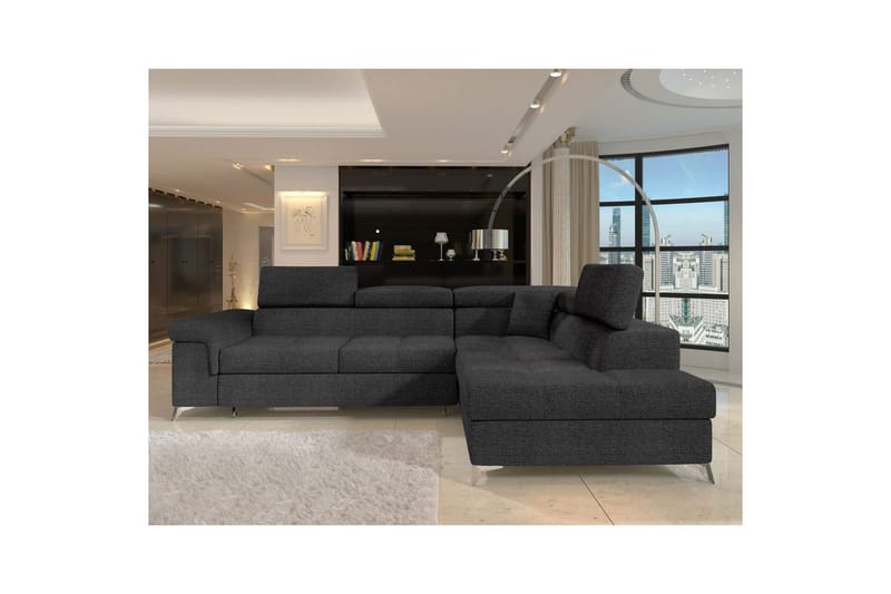 Hörnsoffa Eltap Eridano 275x202x88 cm - Inari 96, Mörkgrå, Höger - Möbler - Soffa - Bäddsoffa