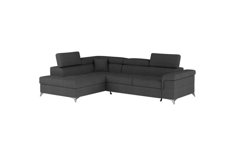 Hörnsoffa Eltap Eridano 275x202x88 cm - Inari 96, Mörkgrå, Vänster - Möbler - Soffa - Bäddsoffa