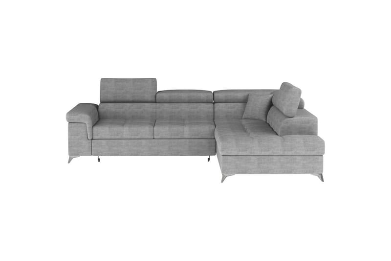 Hörnsoffa Eltap Eridano 275x202x88 cm - Manhattan 03, Ljusgrå, Höger - Möbler - Soffa - Bäddsoffa