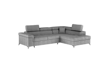 Hörnsoffa Eltap Eridano 275x202x88 cm - Manhattan 03, Ljusgrå, Höger - Möbler - Soffa - Bäddsoffa