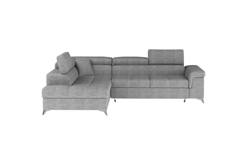 Hörnsoffa Eltap Eridano 275x202x88 cm - Manhattan 03, Ljusgrå, Vänster - Möbler - Soffa - Bäddsoffa