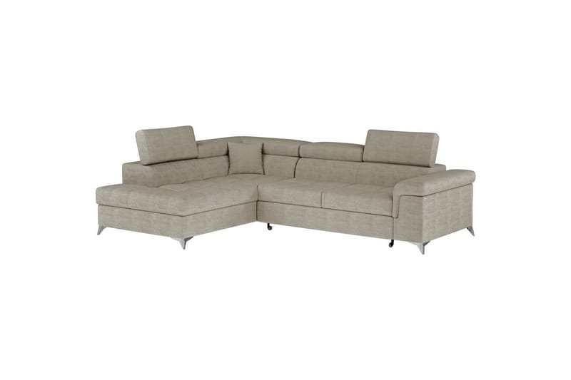 Hörnsoffa Eltap Eridano 275x202x88 cm - Manhattan 20, Mörkbeige, Vänster - Möbler - Soffa - Bäddsoffa