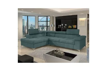 Hörnsoffa Eltap Eridano 275x202x88 cm - Manhattan 38, Grön, Vänster - Möbler - Soffa - Bäddsoffa