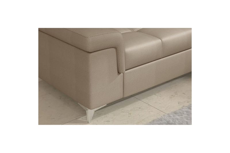 Hörnsoffa Eltap Eridano 275x202x88 cm - Monolith 09, Mörkbeige, Vänster - Möbler - Soffa - Bäddsoffa