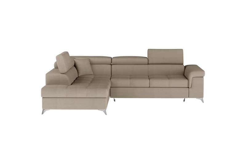 Hörnsoffa Eltap Eridano 275x202x88 cm - Monolith 09, Mörkbeige, Vänster - Möbler - Soffa - Bäddsoffa