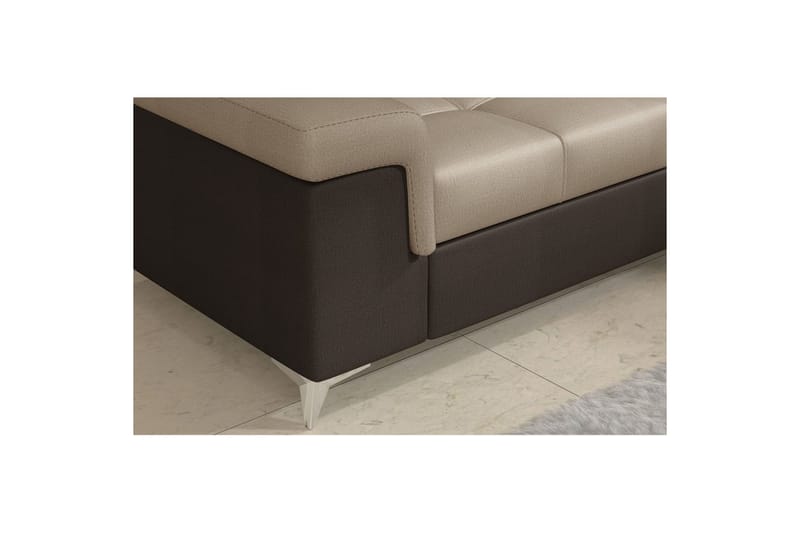 Hörnsoffa Eltap Eridano 275x202x88 cm - Monolith 09, Monolith 29, Mörkbeige, Brun, Vänster - Möbler - Soffa - Bäddsoffa