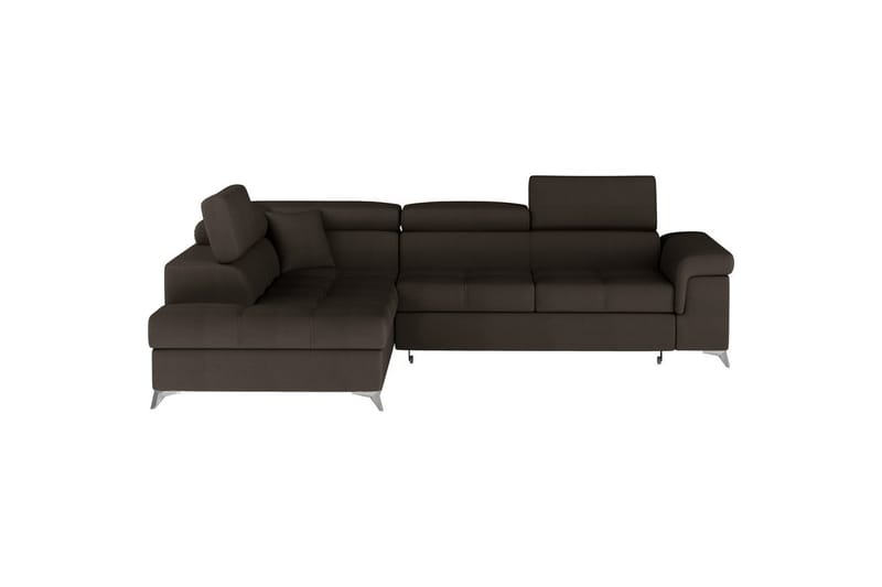 Hörnsoffa Eltap Eridano 275x202x88 cm - Monolith 29, Mörkbrun, Vänster - Möbler - Soffa - Bäddsoffa