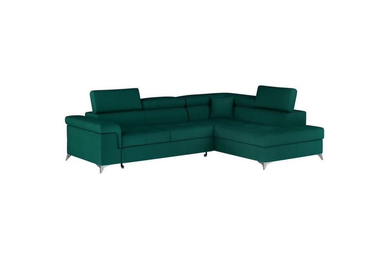 Hörnsoffa Eltap Eridano 275x202x88 cm - Monolith 37, Grön, Höger - Möbler - Soffa - Bäddsoffa