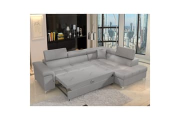 Hörnsoffa Eltap Eridano 275x202x88 cm - Monolith 84, Ljusgrå, Höger - Möbler - Soffa - Bäddsoffa