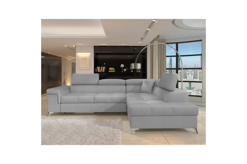 Hörnsoffa Eltap Eridano 275x202x88 cm - Monolith 84, Ljusgrå, Höger - Möbler - Soffa - Bäddsoffa