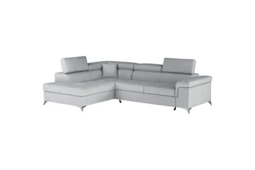 Hörnsoffa Eltap Eridano 275x202x88 cm - Monolith 84, Ljusgrå, Vänster - Möbler - Soffa - Bäddsoffa