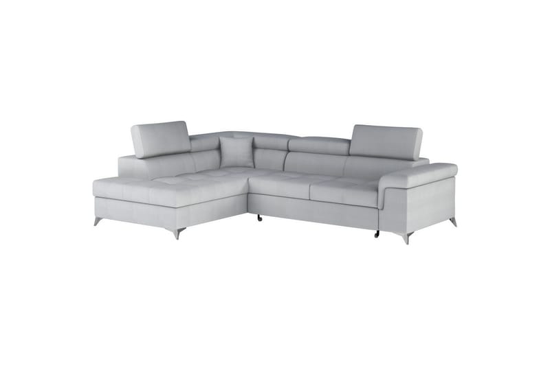Hörnsoffa Eltap Eridano 275x202x88 cm - Monolith 84, Ljusgrå, Vänster - Möbler - Soffa - Bäddsoffa
