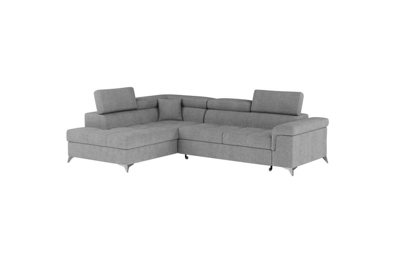 Hörnsoffa Eltap Eridano 275x202x88 cm - Raquel 04 Grå, Vänster - Möbler - Soffa - Bäddsoffa