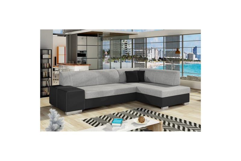 Hörnsoffa Eltap Fabio 268x167x73 cm, Sawana 21, Soft 11, Höger