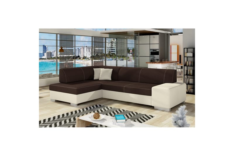 Hörnsoffa Eltap Fabio 268x167x73 cm - Sawana 26, Soft 33, Vänster - Möbler - Soffa - Bäddsoffa