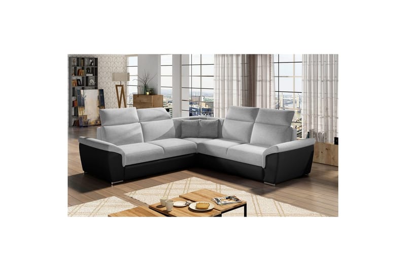 Hörnsoffa Eltap Federico 266x102x266 cm - Sawana 21, Soft 11, Grå, Universell - Möbler - Soffa - Skinnsoffor