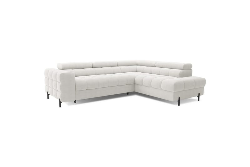 Hörnsoffa Eltap Ferucce 276x200x93 cm - Amore 01, Vit, Höger - Möbler - Soffa - Bäddsoffa