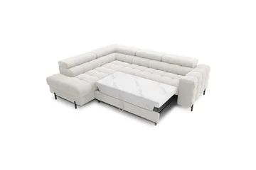 Hörnsoffa Eltap Ferucce 276x200x93 cm Amore 01 gräddvit Dubbelriktad - Möbler - Soffa - Bäddsoffa