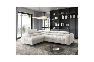 Hörnsoffa Eltap Ferucce 276x200x93 cm Amore 01 gräddvit Dubbelriktad - Möbler - Soffa - Bäddsoffa