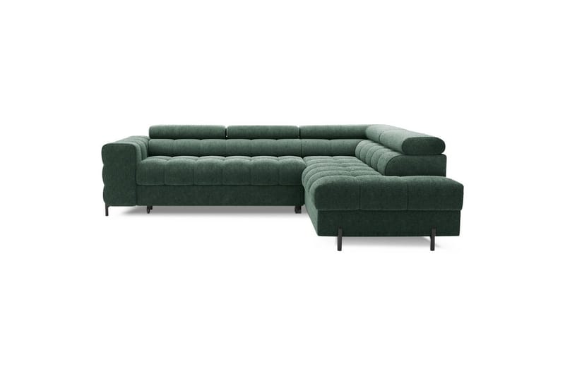 Hörnsoffa Eltap Ferucce 276x200x93 cm - Amore 35, Mörkgrön, Höger - Möbler - Soffa - Bäddsoffa
