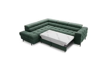 Hörnsoffa Eltap Ferucce 276x200x93 cm - Amore 35, Mörkgrön, Vänster - Möbler - Soffa - Bäddsoffa