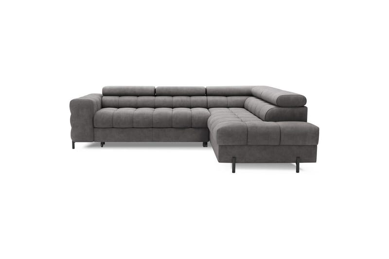 Hörnsoffa Eltap Ferucce 276x200x93 cm - Aura 04, Grå, Höger - Möbler - Soffa - Bäddsoffa