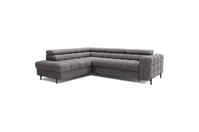Hörnsoffa Eltap Ferucce 276x200x93 cm - Aura 04, Grå, Vänster - Möbler - Soffa - Bäddsoffa