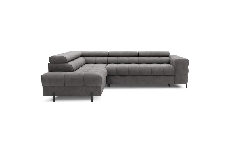 Hörnsoffa Eltap Ferucce 276x200x93 cm - Aura 04, Grå, Vänster - Möbler - Soffa - Bäddsoffa