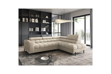 Hörnsoffa Eltap Ferucce 276x200x93 cm - Aura 18, Beige, Höger - Möbler - Soffa - Bäddsoffa