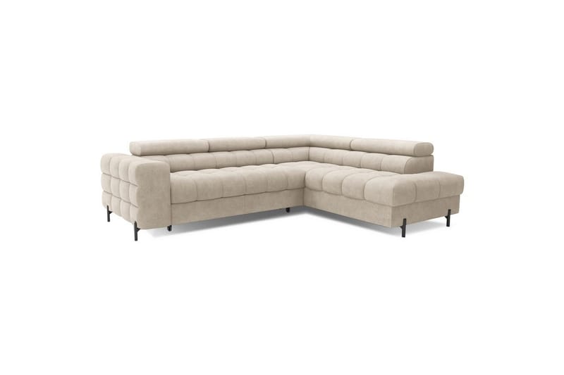 Hörnsoffa Eltap Ferucce 276x200x93 cm - Aura 18, Beige, Höger - Möbler - Soffa - Bäddsoffa