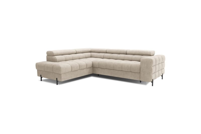 Hörnsoffa Eltap Ferucce 276x200x93 cm - Aura 18, Beige, Vänster - Möbler - Soffa - Bäddsoffa