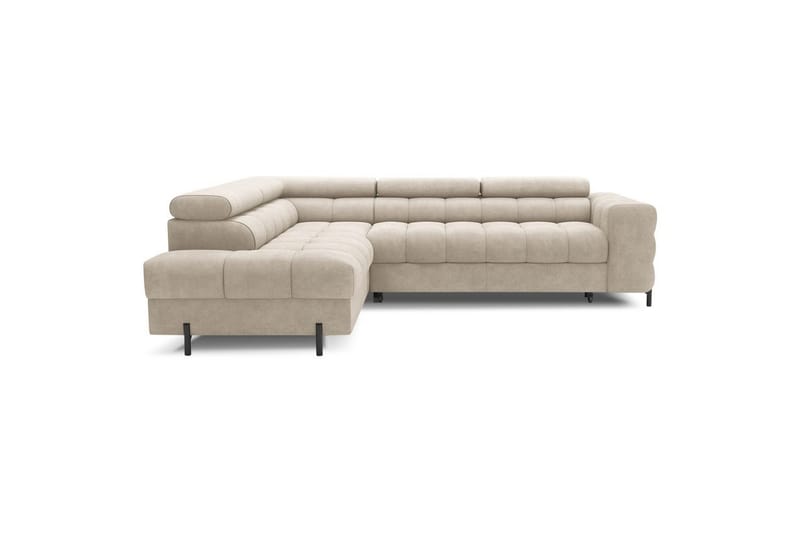 Hörnsoffa Eltap Ferucce 276x200x93 cm - Aura 18, Beige, Vänster - Möbler - Soffa - Bäddsoffa