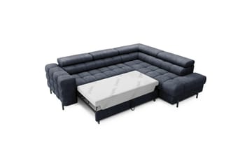 Hörnsoffa Eltap Ferucce 276x200x93 cm - Aura 40, Mörkblå, Höger - Möbler - Soffa - Bäddsoffa