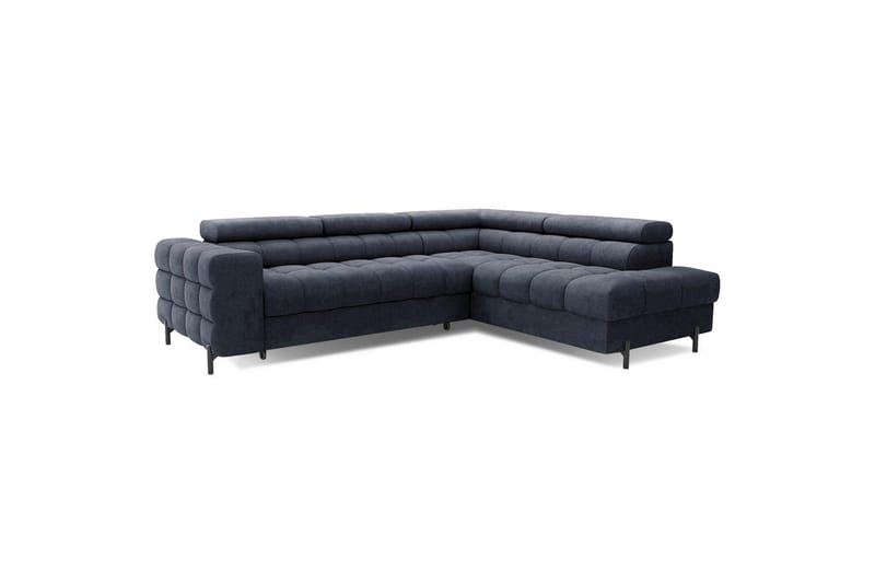 Hörnsoffa Eltap Ferucce 276x200x93 cm - Aura 40, Mörkblå, Höger - Möbler - Soffa - Bäddsoffa