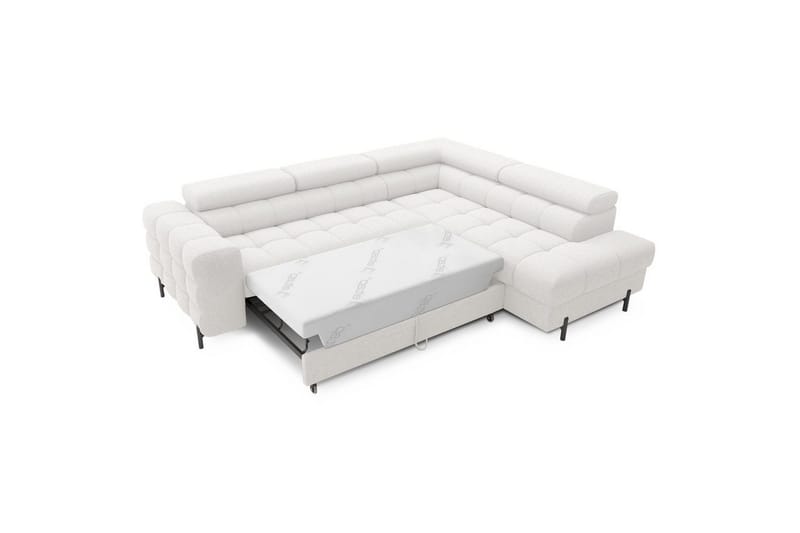 Hörnsoffa Eltap Ferucce 276x200x93 cm - Royal 01, Vit, Höger - Möbler - Soffa - Bäddsoffa