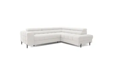 Hörnsoffa Eltap Ferucce 276x200x93 cm - Royal 01, Vit, Höger - Möbler - Soffa - Bäddsoffa