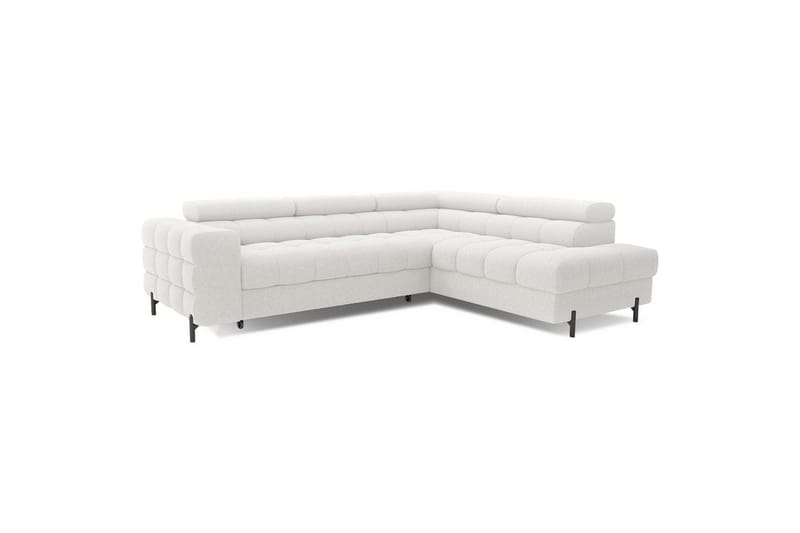 Hörnsoffa Eltap Ferucce 276x200x93 cm - Royal 01, Vit, Höger - Möbler - Soffa - Bäddsoffa