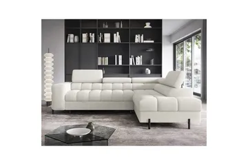 Hörnsoffa Eltap Ferucce 276x200x93 cm - Royal 01, Vit, Höger - Möbler - Soffa - Bäddsoffa