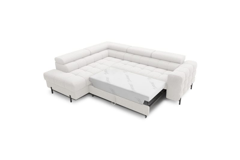 Hörnsoffa Eltap Ferucce 276x200x93 cm - Royal 01, Vit, Vänster - Möbler - Soffa - Bäddsoffa