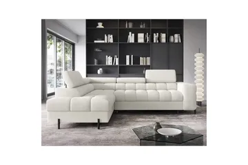 Hörnsoffa Eltap Ferucce 276x200x93 cm - Royal 01, Vit, Vänster - Möbler - Soffa - Bäddsoffa